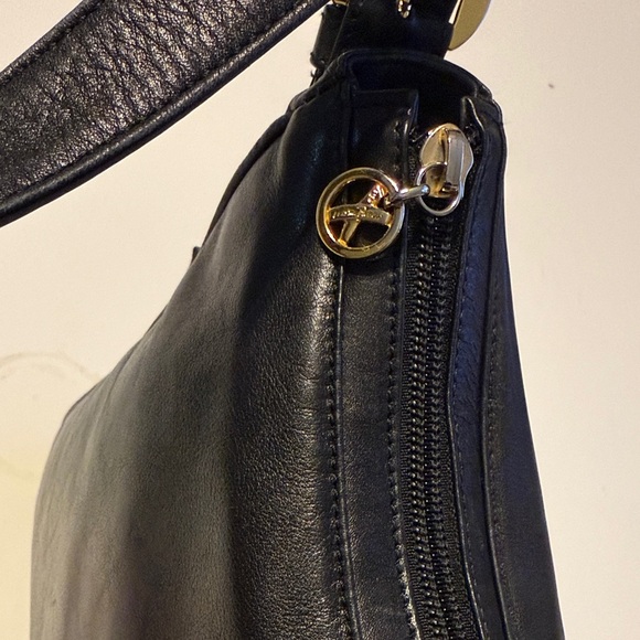 By Paloma Picasso , Elegant Black Leather Shoulder Bag - Picture 11 of 16